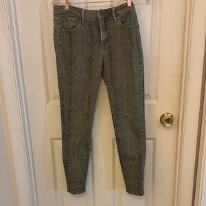 Louna grey snakeskin print  Women Jeans